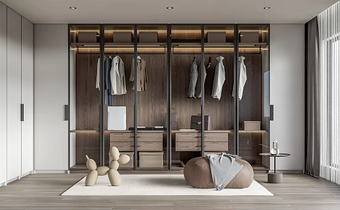 Modern Cloakroom Wardrobe 3d model