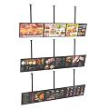 Commercial Digital TV with Mount Bracket Showing Beverage Menu and Price Lists