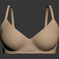 Beige Wireless Bra With Soft Fabric Comfortable Seamless Design For Daily Use