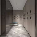 Luxury SPA Sauna Interior Design With Marble Walls Plunge Pool And Modern Vanity