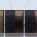 modern elevator hall elevator car 3d model