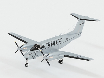 modern aircraft 3d model