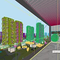 Modern High rise Residential Buildings With Balcony View Greenery And Sunlight