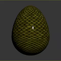 Fantasy Character Guardian of Mythical Dragon Egg with Intricate Scaled Texture