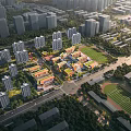 Modern School Jinan School Plot 3d model
