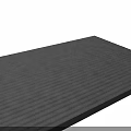 Square Dark Gray Vertical Striped Rug for Modern Home Interior Decor