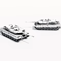 Modern Tanks 3d model