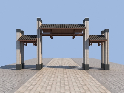 Chinese archway model