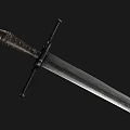 Medieval Great Sword Weapon Long Sword 3d model