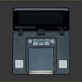 Modern Electronic Device With Digital Screen Control Panel And Input Slot