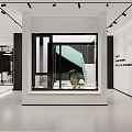 Reduxis System Windows And Doors Display In Spacious Modern Showroom Interior