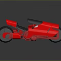 Futuristic Red Motorcycle Concept Inspired by Cosmic Aerospace Exploration Design