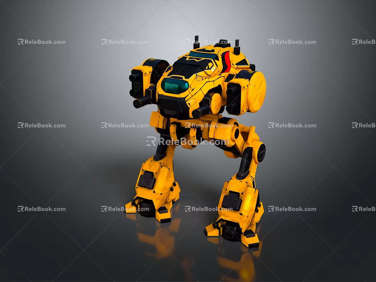 Mech Warrior Mech Soldier Machine Battlearm Mechanical Battlearm Machine Fighter Robot 3d model
