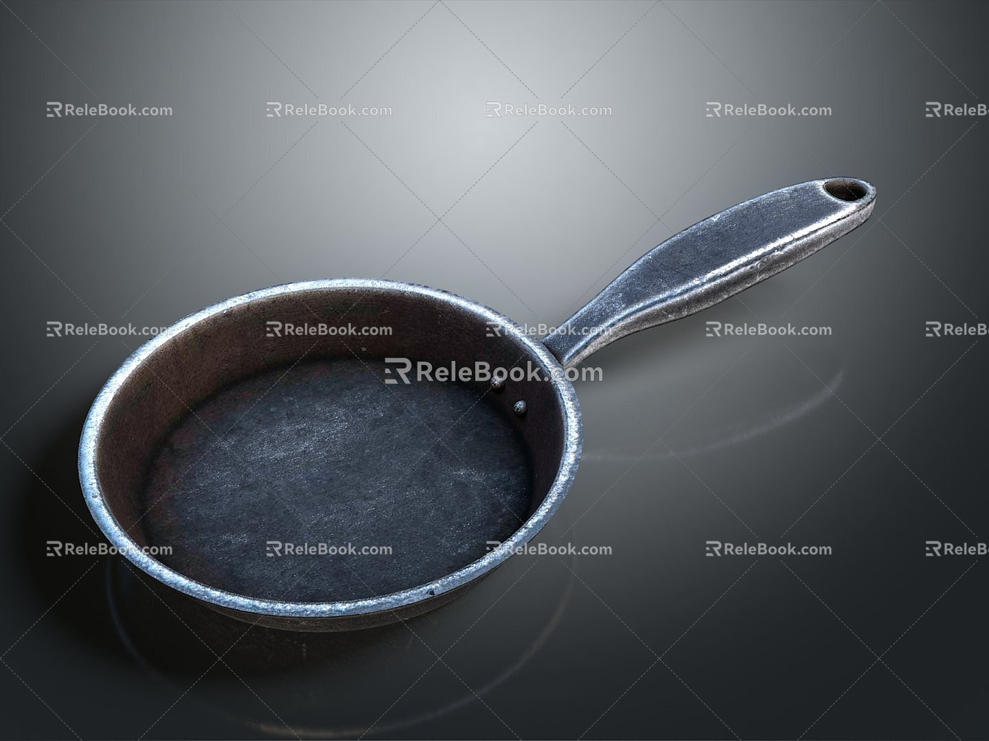 Pan Flat Pan Flat Frying Pan Frying Pan 3d model