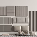 Gray Upholstered Headboards Featuring Various Textured Designs And Modern Shapes For Bedroom Decor