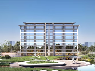Modern Residential Building, Foreign House, Multi-storey Residence 3d model