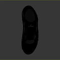Black High Top Jordan Sneakers With Mesh Design And Gray Sole
