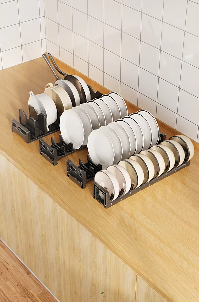 Bathroom Cabinet Rack With Multi Tiers For Organizing Bathroom Toiletries And Accessories 3d model