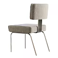 Modern Dining Chairs With Upholstered Seat And Metal Legs In Multiple Colors