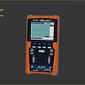 Orange Handheld Digital Multimeter With Display Screen Waveform Graph Buttons And Knob