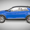 Blue Volkswagen SUV With Modern Exterior Design And Stylish Features