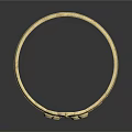 Elegant Gold Black Bracelet With Geometric Patterns Double Layered Design And Decorative Details
