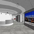 Modern Front Office 3d model