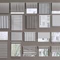 Modern venetian blinds dreamy blinds roller blinds folding curtains honeycomb curtains day and night blinds venetian blinds 3d model