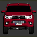 Pink Pickup Truck With Stylish Exterior Shiny Finish And Black Wheels