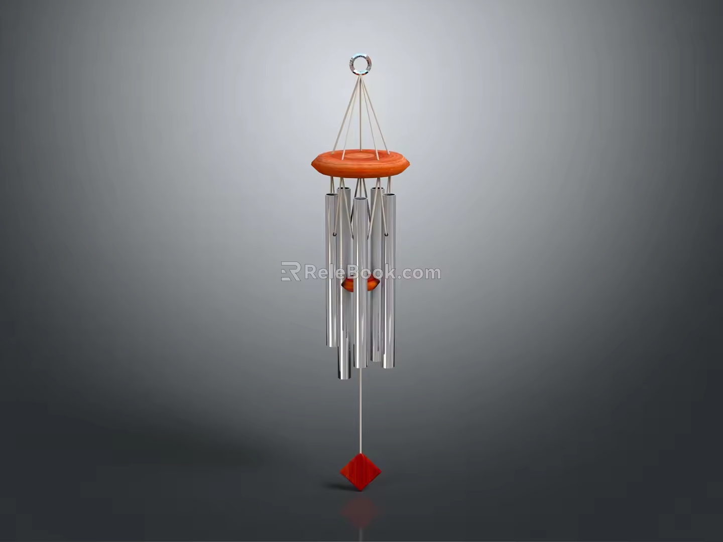 Modern wind chime decorations 3d model