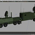 Phased array radar vehicle radar armored vehicle combat command vehicle weather radar long-range warning radar air defense radar anti-missile radar long-range early warning radar military radar vehicle 3d model