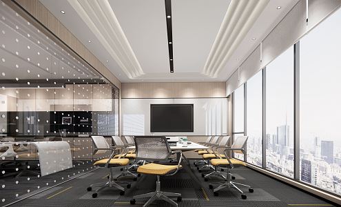 Modern Conference Room 3d model