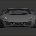 Sleek White Sports Car With Red Rims And Rear Spoiler On Dark Surface