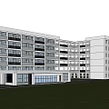 Modern School Teaching Building Dormitory Building Kindergarten Building Factory Building Automobile Multi-storey House Library Art Museum Modern Office Building 3d model