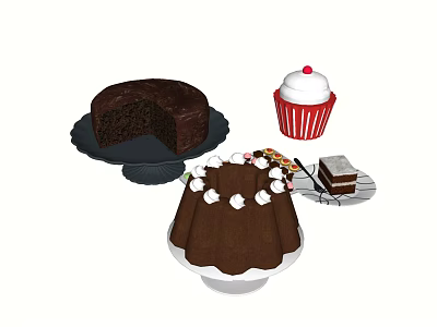 Modern Cake 3d model