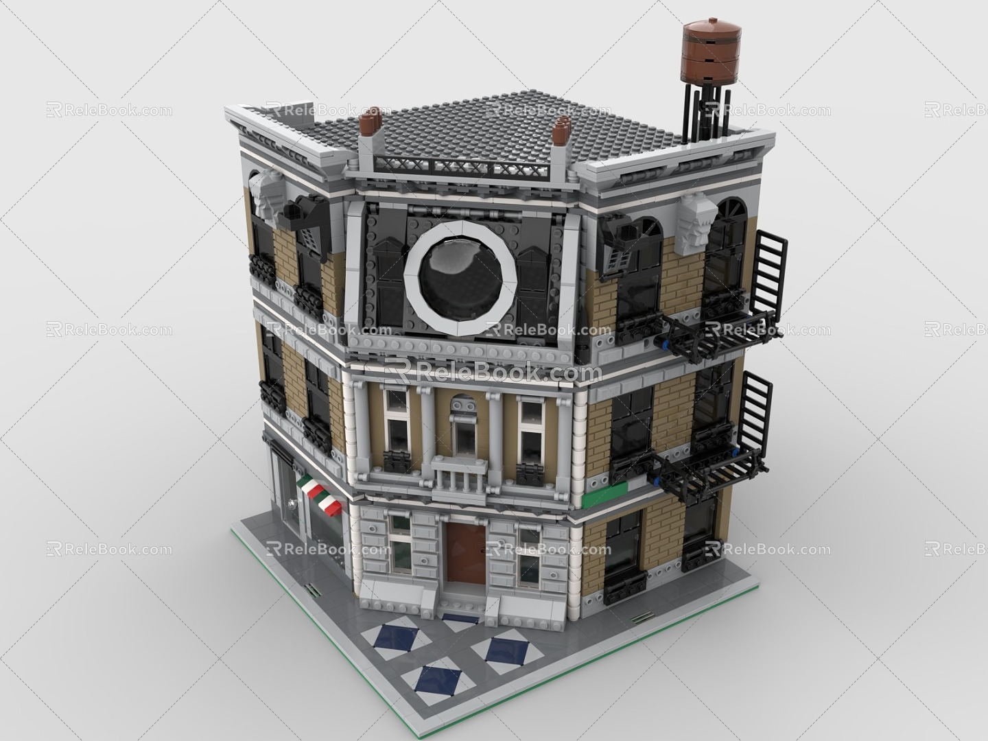 LEGO Toy Building Townhouse House House Building 3d model