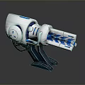 laser tower turret turntable sci-fi tower defense game tower defense sci-fi turret game turret game turret 3d model