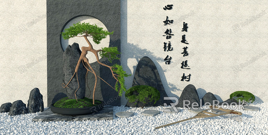 New Chinese landscape sketch rockery landscape sketch model