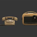 Vintage CUPID Headphones And Speakers Featuring Classic Retro Design Look