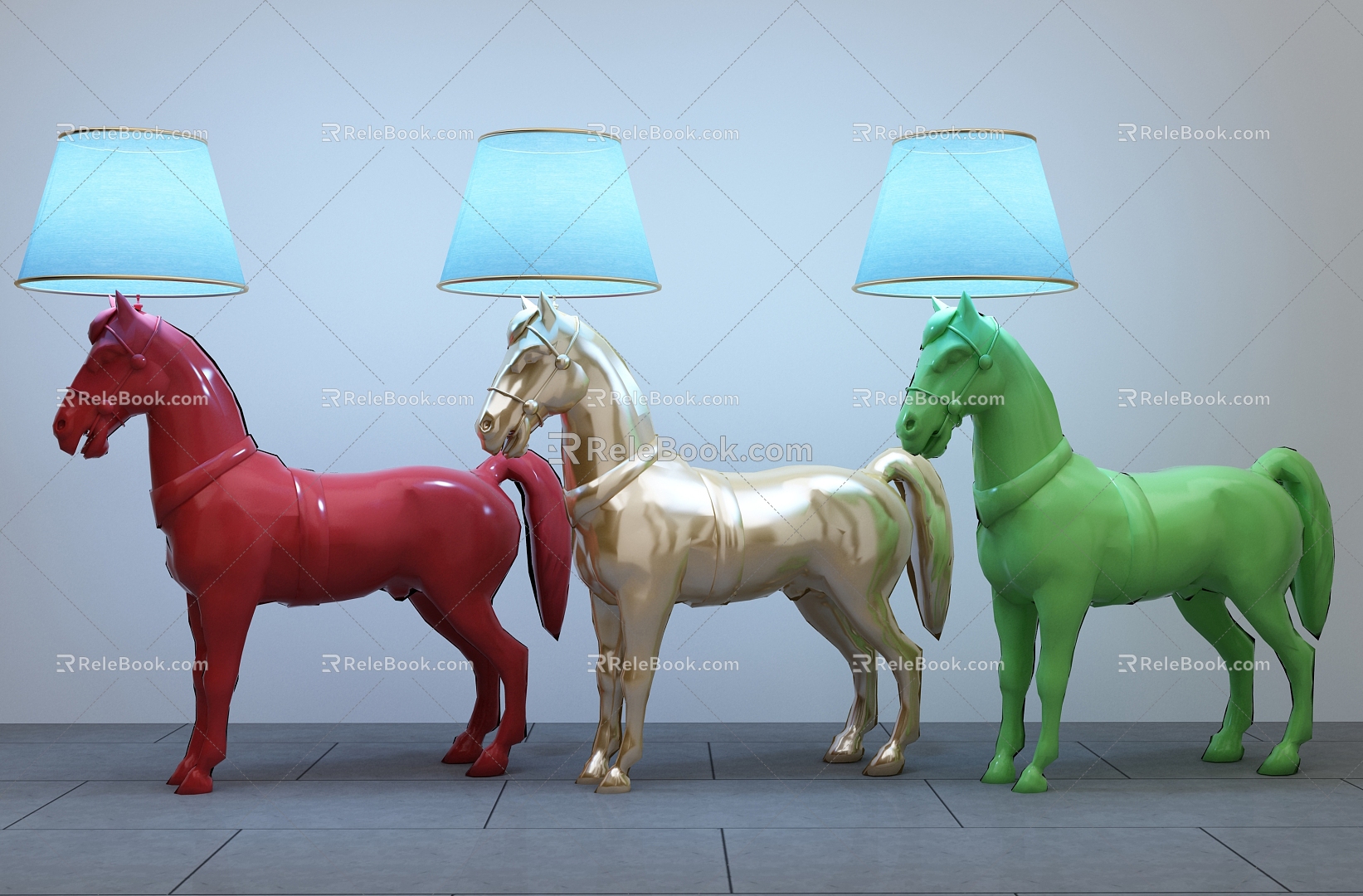 Horse Headlamp Combination 3d model