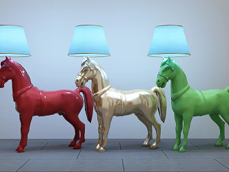 Horse Headlamp Combination 3d model