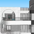 Modern Multi Storey Building Design With Roof Top Pool And Balconies