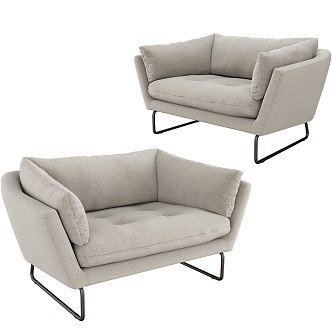 Casual Sofa Single Sofa 3d model