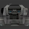 Modern Tank Cockpit Interior With Driver Seat Control Panels And Dashboard Design
