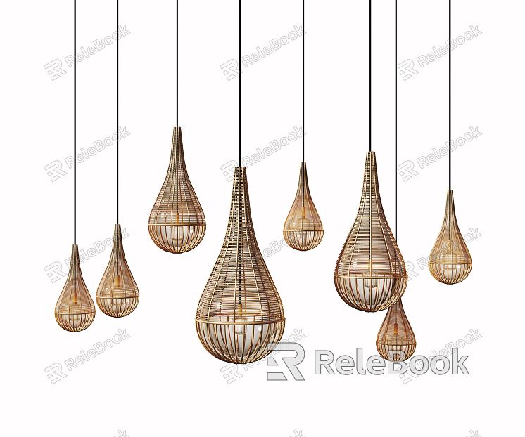 New Chinese Chandelier Rattan Chandelier model