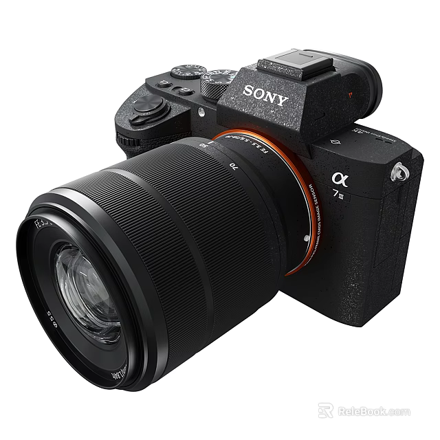 Sony Alpha 7 IV Digital Camera With High Resolution Lens For Professional Photography 3d model 