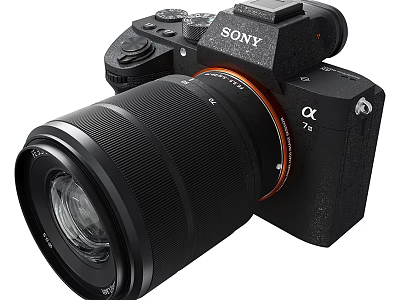 Sony Alpha 7 IV Digital Camera With High Resolution Lens For Professional Photography 3d model