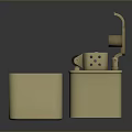 Lighter Mechanical Lighter Kerosene Lighter Windproof Lighter Realistic 3d model