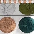 Elegant Ceiling Drapery In White Green Copper And Teal For Decorative Home Styling
