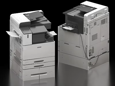 Multifunctional Office Appliances With Printing Copying And Scanning Features For Workplace 3d model